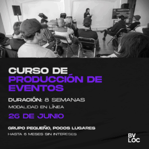 Curso de Producción de Eventos 2025